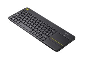 log-tip-k400pl-bl Tipkovnica Logitech K400+, bežična s dodirom, crna