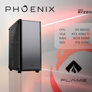 PC FLAME Y-527 Stolno računalo Fenix 527 AMD Ryzen 5 5600X,16GB DDR4,NVMe SSD 1TB,dos