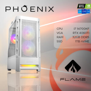 PC FLAME Y-604 Stolno računalo Fenix 604 Intel i7 14700,32GB DDR5,NVMe SSD 1TB,RTX 4060TI, dos