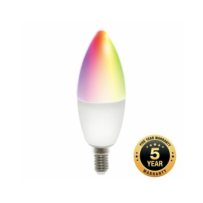 SH-LE14RGB Žarulja LED smart Deltaco, E14, 5W,2700-6500K, prigušivanje