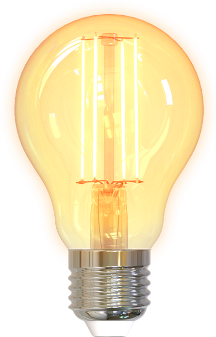 SH-LFE27A60 Žarulja LED smart Deltaco, E27, A60, 5.5W, 1800K-6500K, ravna, filament