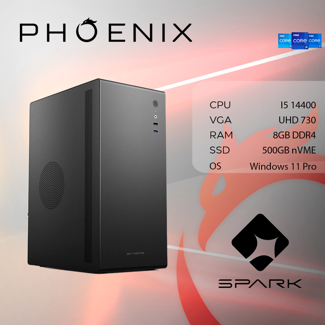 PC SPARK Y-230 Stolno računalo Fenix 230 Intel i5 14400,8GB DDR4,NVMe SSD 500GB,W11 pro