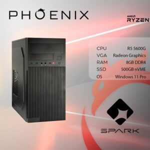 PC SPARK Y-262 Stolno računalo Fenix 262 AMD Ryzen 5 5600G,8GB DDR4,NVME SSD 500GB,500W,W11 pro
