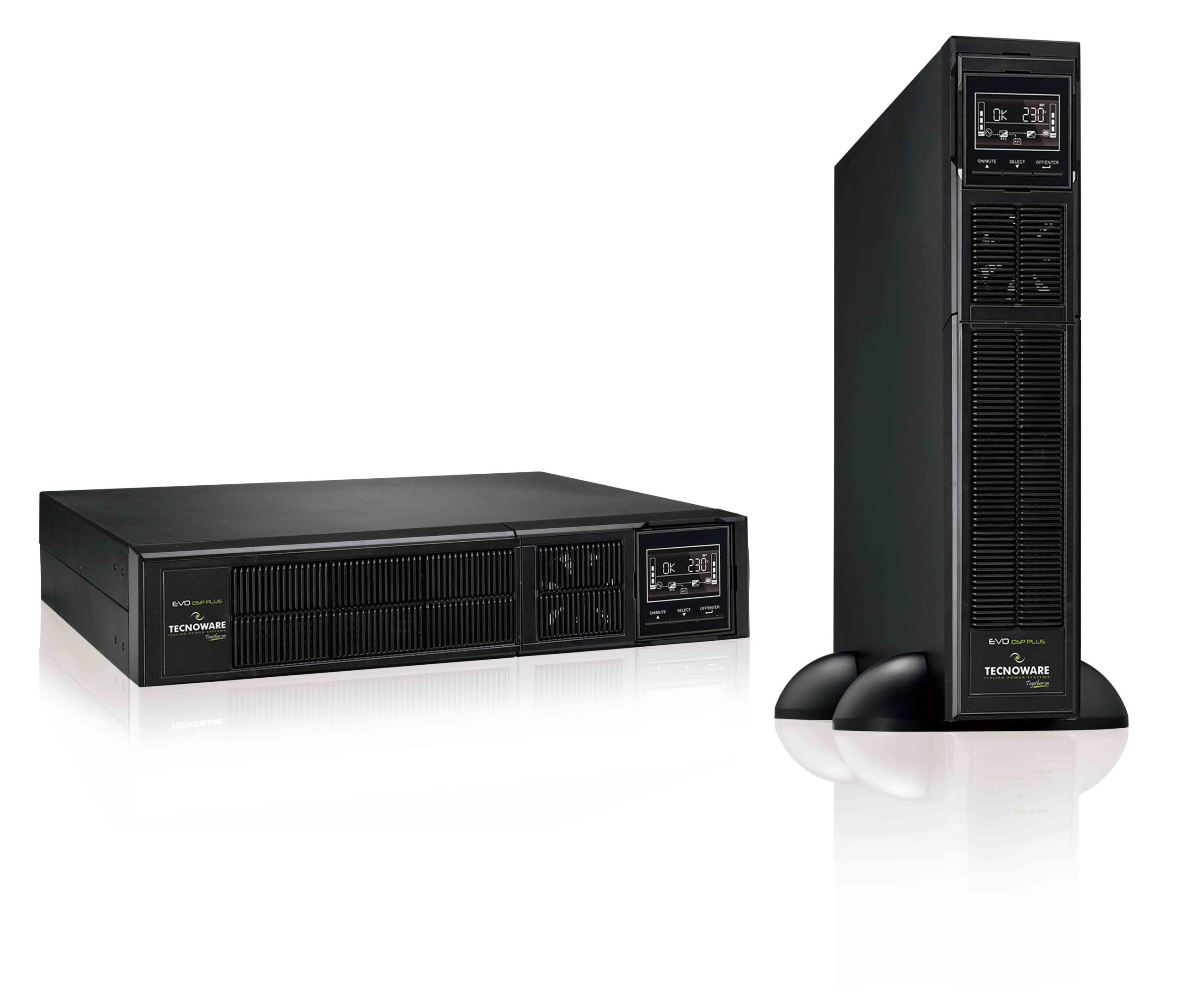 FGCEDP1202RTIEC UPS Tecnoware 1200VA/1080W Rack/Tower, On-Line, IEC