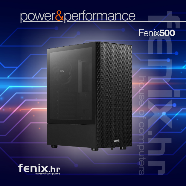 PC FLAME X-500 Stolno računalo Fenix 500 AMD Ryzen 5 5600X,16GB DDR4,RTX 5060 TI 8GB,600W 80+