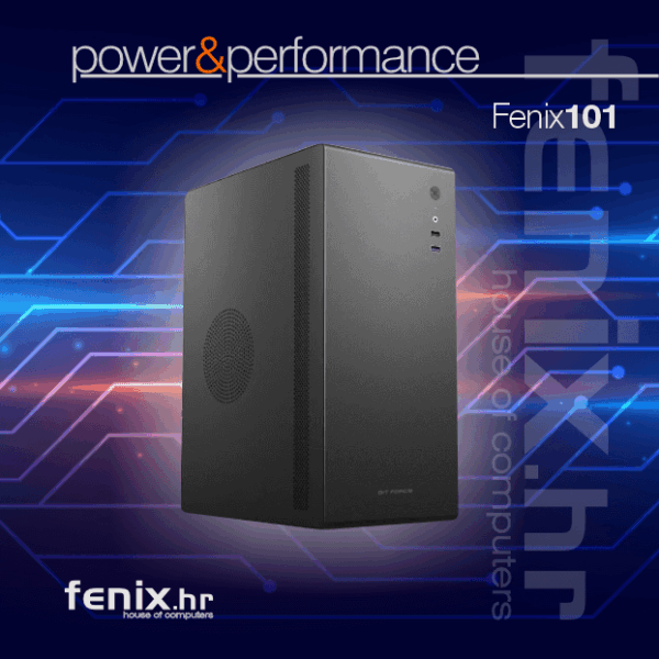 PC SPARK X-101 Stolno računalo Fenix 101 Intel i3 14100,8GB DDR5,NVME SSD 500GB,500W