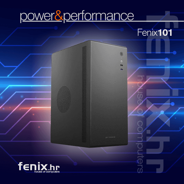 PC SPARK X-101 Stolno računalo Fenix 101 Intel i3 14100,8GB DDR5,NVME SSD 500GB,500W