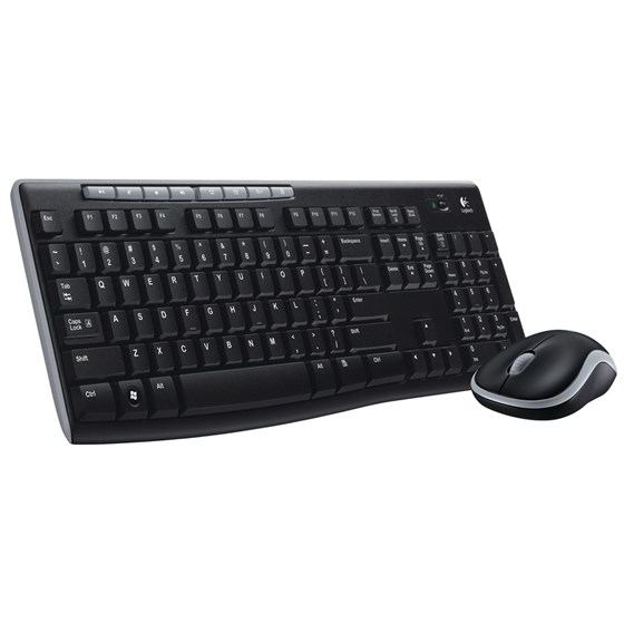 920-004532 Tipkovnica Logitech Cordless Desktop MK270+miš, USB, crna