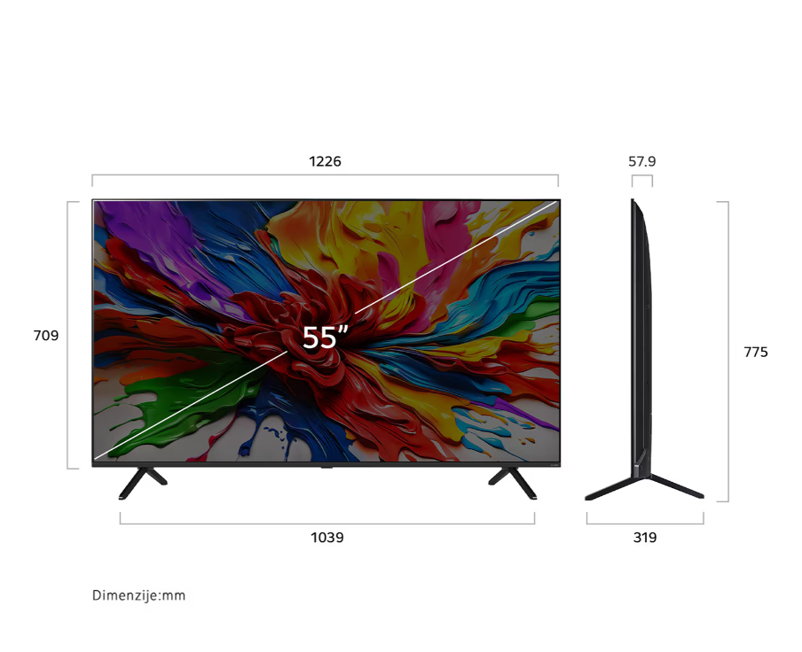 55QNED92A6A TV QNED 55" LG evo AI QNED92, 4K, Smart TV