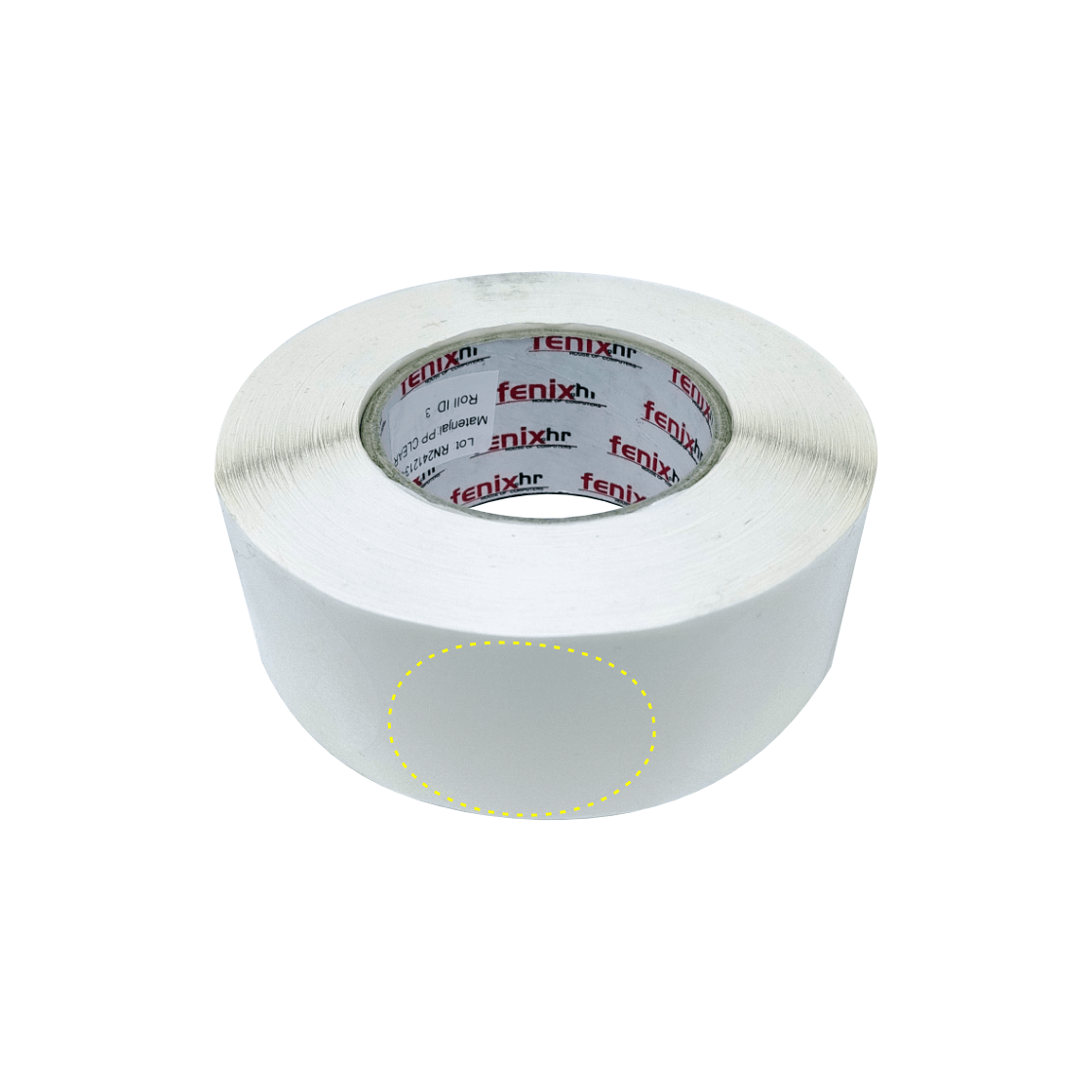 fi50 ETIKETE samoljepive  fi 50 mm PP Clear/prozirne, fi76, 2000 kom