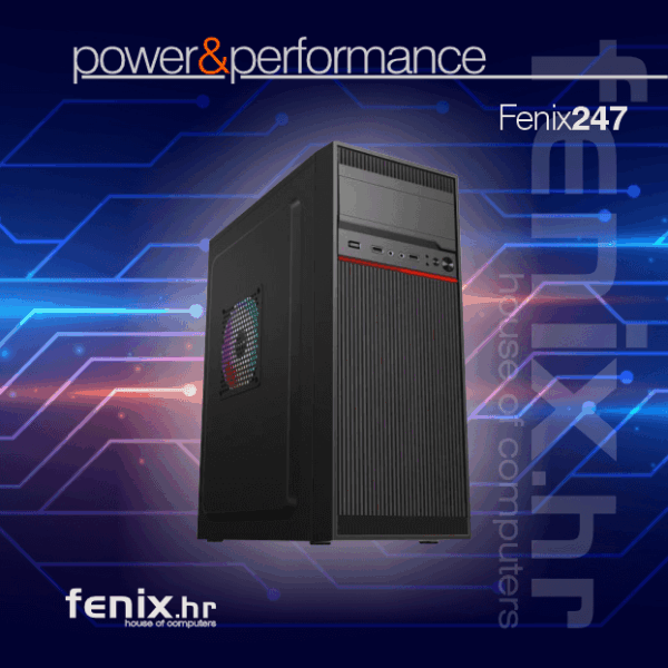 PC SPARK Y-247 Stolno računalo Fenix 247 AMD Ryzen 7 5700G,16GB DDR4, NVMe SSD 1TB,dos