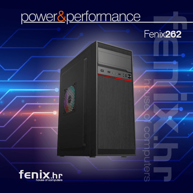 PC SPARK Y-262 Stolno računalo Fenix 262 AMD Ryzen 5 5600G,8GB DDR4,NVME SSD 500GB,500W,W11 Pro