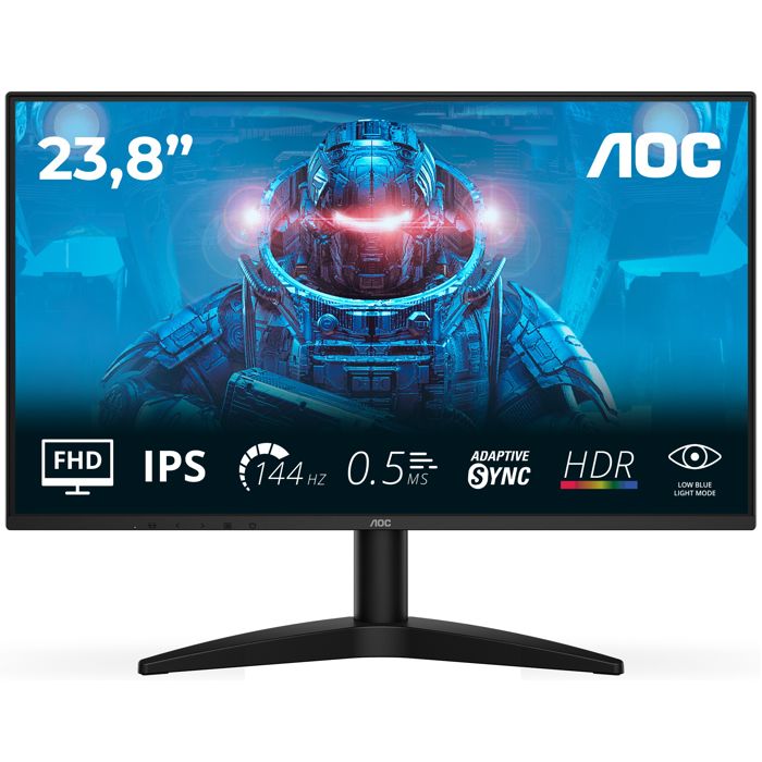 Monitor LED 23,8" AOC 24B36X Gaming, HDMI, DP, 144Hz, 0,5ms