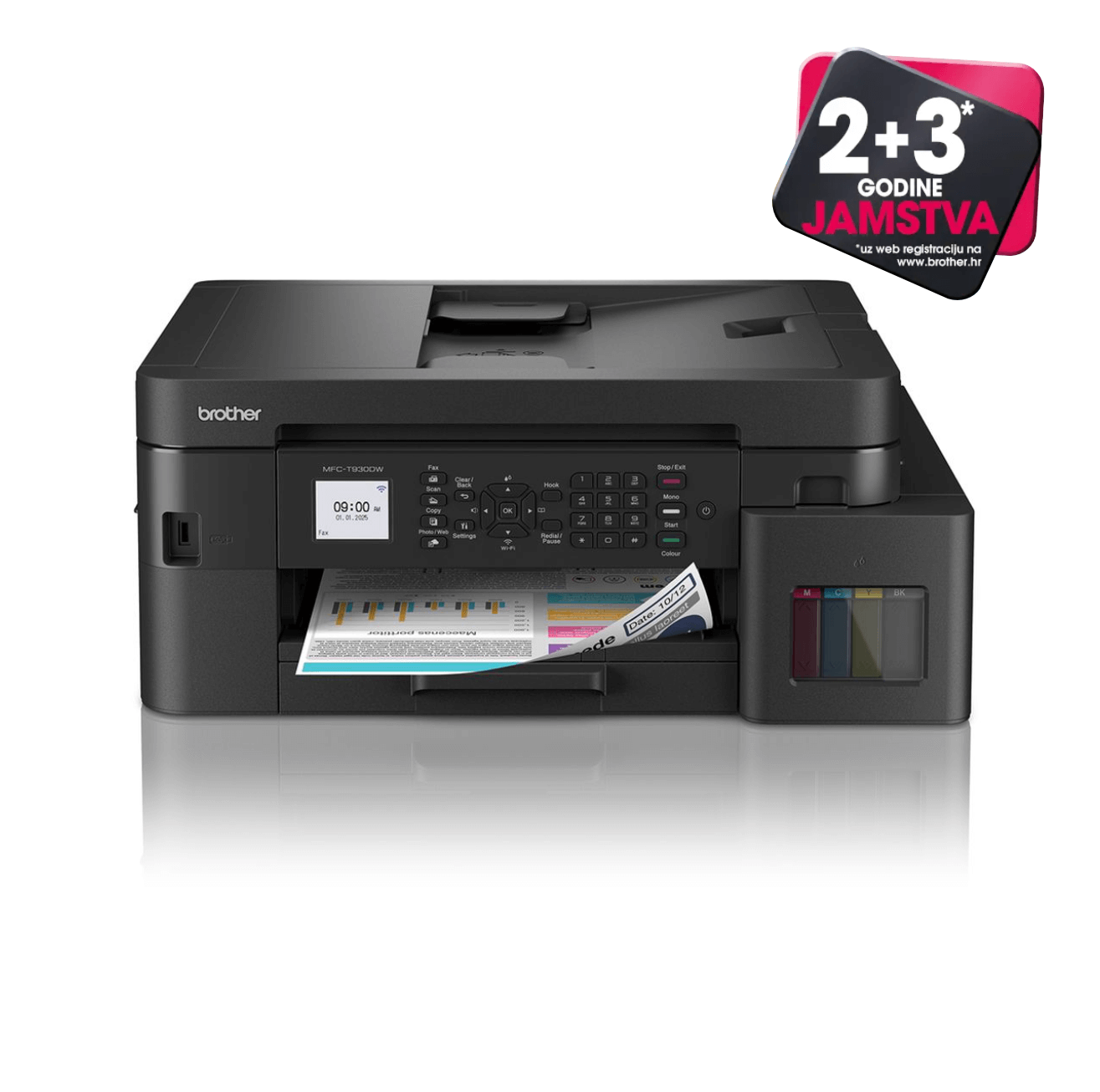 MFCT930DWYJ1 Printer Brother MFC-T930DW inkbenefit plus A4, wifi, duplex, fax