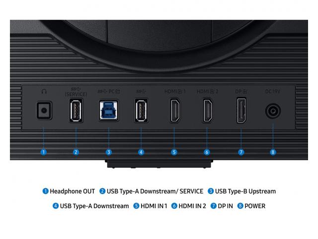 LS27FG702EUXEN Monitor Samsung 27" G70F Odyssey Gaming, UHD 3840x2160 4K, 360Hz, 1ms, IPS