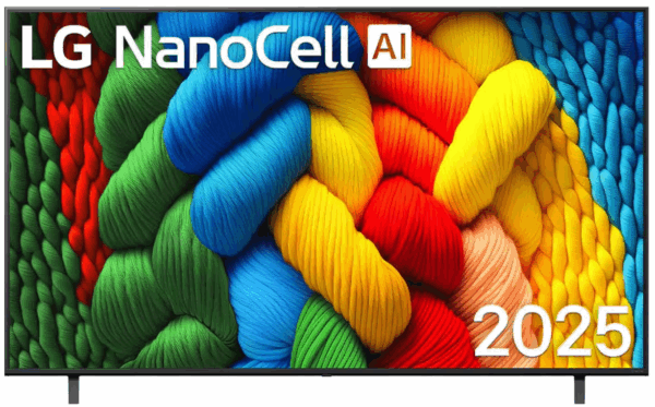 TV LED 43" LG 43NANO80A3B, 110 cm, NanoCell, 4K, UHD, Smart TV