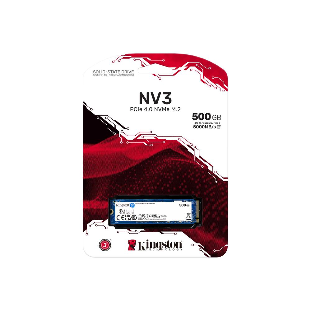 SNV3S/500G SSD M.2 Kingston 500GB NV3 PCIe M.2 2280 NVMe SNV3S/500G