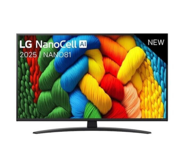 TV LED 43" LG 43NANO81A6A, 4K, Smart TV, wifi, bt, UHD, DVB-T2/C/S2