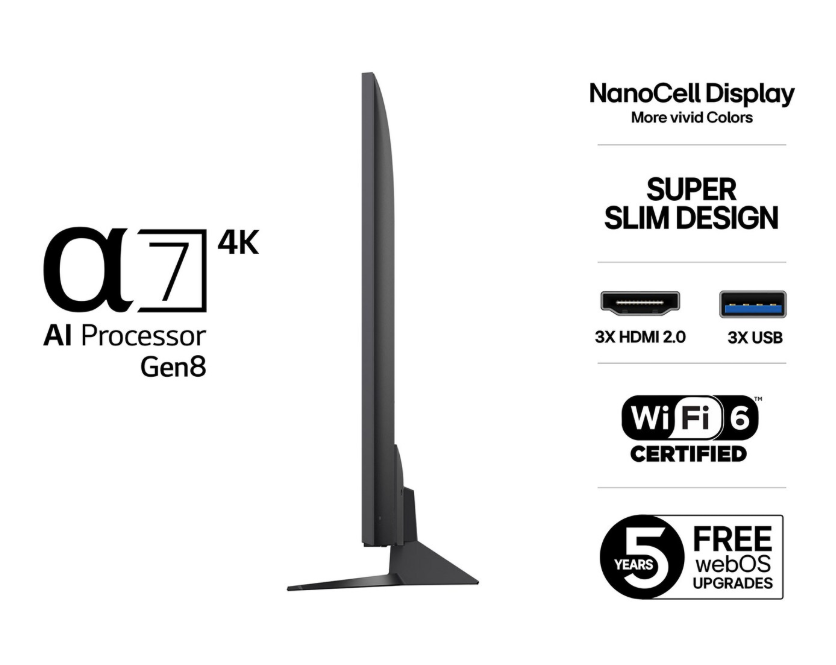 65NANO82A6B TV LED 65" 65NANO82A6B, 164cm, 4K, UHD, Smart TV