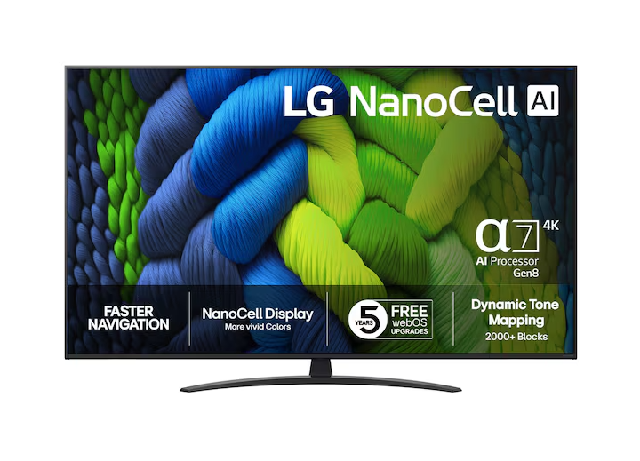 55NANO82A6B TV LED 55" LG 55NANO82A6B, 139cm, 4K, UHD, Smart TV