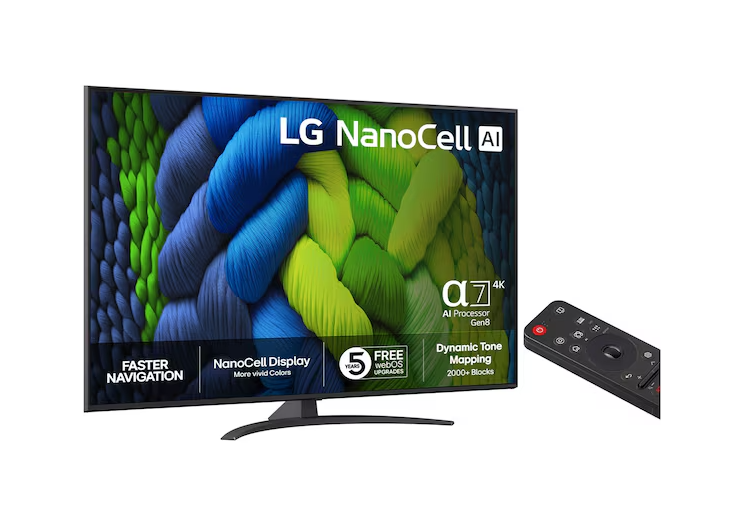 55NANO82A6B TV LED 55" LG 55NANO82A6B, 139cm, 4K, UHD, Smart TV