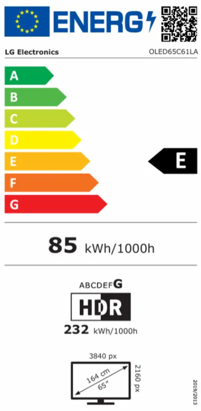 OLED65C61LA TV OLED 65" LG OLED65C61LA, 165cm, 4K, UHD, webOS, Smart TV