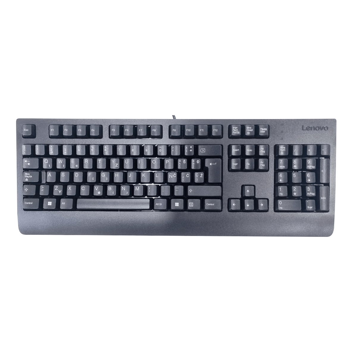 Tipkovnica Lenovo Preferred Pro II, žičana, USB, crna