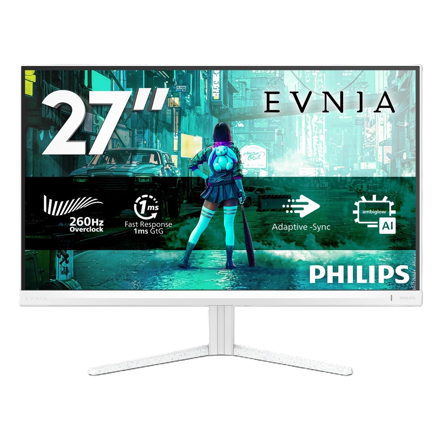 27M2N3201PL Monitor LED 27" Philips 27M2N3201PL, 2xHDMI, DP, 260Hz, WHITE